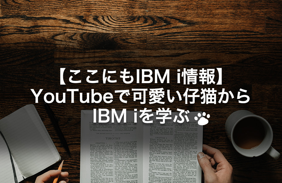 【ここにもIBM i情報】YouTubeで可愛い仔猫からIBM i を学ぶ